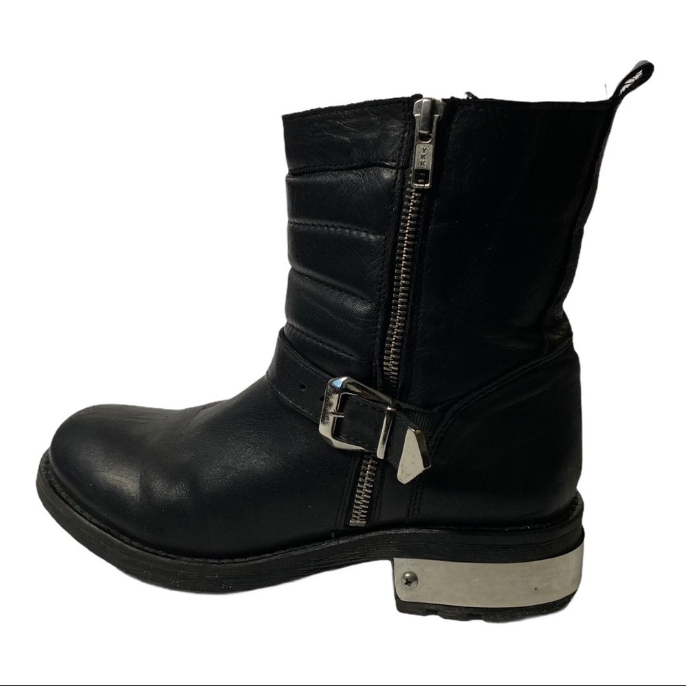 Leather Moto Boots